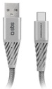 SBS Unbreakable USB-A - USB-C kábel 1,5 m