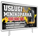 Reklama Reklamný pútač - Služby minibagra