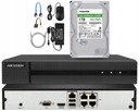 Hikvision IP 4 PoE rekordér pre IP kamery + Disk