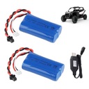 BATÉRIA 7,4V 1500mAh Li-Ion BATÉRIA PRE RC AUTO 2ks S USB NABÍJAČKOU