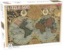 Puzzle Stará mapa sveta 500