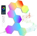 HERNÁ NÁSTENNÁ LAMPA HEXAGON RGB MODULAR 8 KS