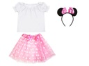 MINNIE MOUSE OUTFIT SUKŇA ČELENKA 98-110 3 kusy