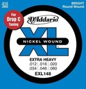 Struny pre elektrickú gitaru D'Addario EXL148 12-60