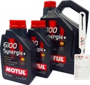 MOTUL 6100 SYNERGIE+ OLEJ 10W40 10W-40 7L 5+1+1