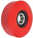 ROLLER ROLLER fi 90, vyrobený z polyuretánového plastu - otvor: 20mm, nosnosť: 80kg.