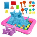 KINETICKÝ PIESOK 3KG BAZÉNOVÉ FORMY SANDBOX XXL SET SUPER PLASTIC