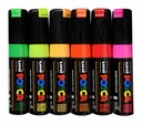 UNI POSCA ZNAČOVAČ S NÁTEROM PC-8K FARBA 6 ks FLUO