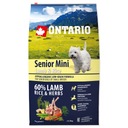 Ontario suché krmivo pre psov Senior Mini Lamb & Rice 6,5 kg