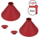 Red Style 2 Packs Skratka na okrúhle čelné sklo