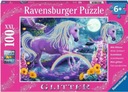 Puzzle 100 XXL Glitter jednorožec. Ravensburger