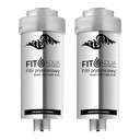 FitAqua AWF-SWR-P-M Strieborný sprchový filter s KDF, 2 kusy