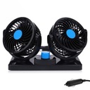 VENTILÁTOR DO AUTO VENTILÁTOR 360° DVOJITÝ 12V