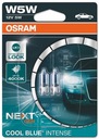 2x W5W 12V OSRAM COOL BLUE INTENSE NEXT GEN. 4000 tis