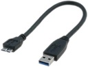 SHORT Kábel 0,25m USB3.0 microUSB externý disk