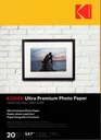 KODAK FOTOPAPIER 13x18 CM 280g/m2 20 listov ULTRA PREMIUM VYSOKÝ lesklý