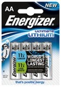 4x AA batéria Energizer Ultimate R6 NAJVÝKONNEJŠIA