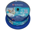 VERBATIM CD-R 52x 700 MB 50P CB Printable 43438