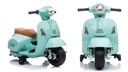 Bateriový skúter s pojazdom Scooter Vespa