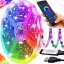 5M MULTICOLOR RGB LED PÁS OVLÁDANÝ POMOCOU USB TELEFÓNU