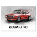 DARČEK PLACHTOVÉ VINTERNICKÉ AUTO VW GOLF CLASSIC