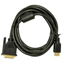 Kábel Akyga AK-AV AK-AV-11 (DVI-D M - HDMI M; 1,8 m; čierny)