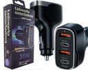 NABÍJAČKA DO AUTO RÝCHLA 40W 2XUSB 2XUSB TYP C