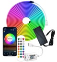 5m NEON Flex RGB LED pásik WIFI Aplikácia diaľkového ovládania