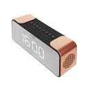 BEZDRÔTOVÉ BLUETOOTH HODINY RÁDIO USB AUX SD LED