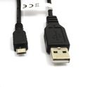 DLHÝ PC USB - Micro USB kábel 10m ČIERNA