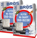 BROS Duo Decor Plate proti muchám a moliam do 8 mesiacov 4 ks