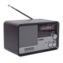 KLASICKÉ KUCHYNSKÉ RÁDIO RETRO BLUETOOTH AM/FM čierna batéria