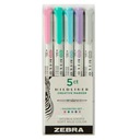 Zvýrazňovače Set Obľúbené Zebra Mildliner 5 farieb