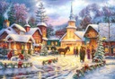 Puzzle 1500 Winter Town Church - Castor 9+