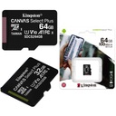 Karta microSD Canvas SelectPlus 64 GB SDCS2/64 GBSP Kingston Class 10 100 MB/s