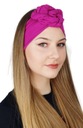 FlowerBand WE-ružová Eva dizajnová turban čelenka