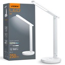 VIDEX LED nočná stolná lampa 5W batéria 2600mAh BIELE DOTYKOVÉ OVLÁDANIE