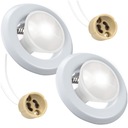 2x LED DRŽIAK STROPNÝCH SVETLÁ + ŽIAROVKA GU10