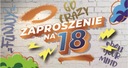 Pozvánky k 18. narodeninám sada 10 ks ZAB130