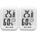 2x TEPLOMER MINI METEOSTANICA POČASIE HYGROMETER MAGNET SET BATÉRIA