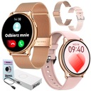 Dámske hodinky SMARTWATCH s Talk Function Gold Polish Menu Okrúhly pulz