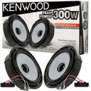 KENWOOD REPRODUKTORY VW GOLF 4 5 6 PASSAT B5 PREDNÉ ZADNÉ