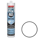 Bezfarebný lepiaci tmel 290ml Soudal Fix ALL Crystal