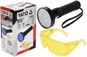 YATO UV BATERKA 100LED TESTER KLIMATIZÁCIE PRE JANTAR + OKULIARE YT-08582