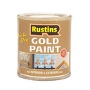 Rustins Gold Paint rýchloschnúca zlatá farba 100ml