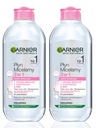 2x micelárna voda Garnier 3 v 1 na odlíčenie citlivej pleti