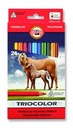 KOH-I-NOOR Triocolor Jumbo pastelky 24 farieb 3144