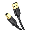 Ugreen kábel tlačiarne USB-A - USB-B 480Mb/s 5m čierny US135