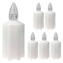 Elektrická náhrobná sviečka LED Candle White