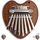 mini KALIMBA srdce 8 tónov Lanyard Chain Box